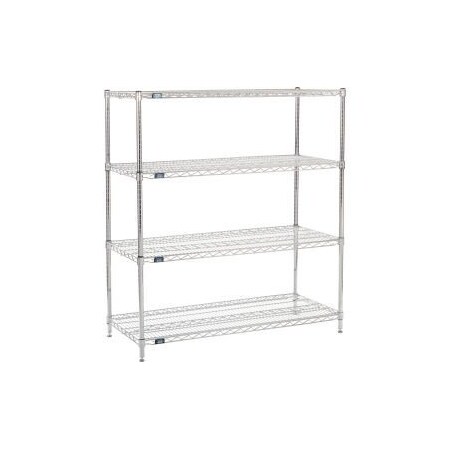 Global Equipment Nexel    Chrome Wire Shelving Starter - 48"W x 21"D x 54"H 21485C